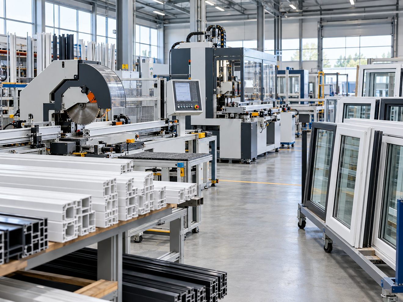 Window manufacturing equipment
